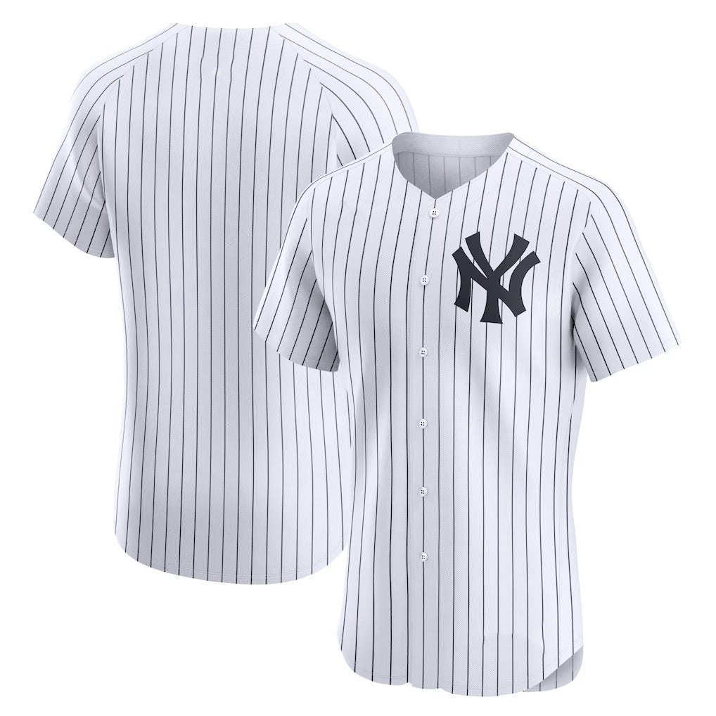 New York Yankees White AmberGomez Home Elite Jersey