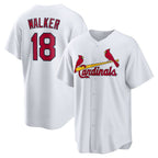 St. Louis Cardinals #18 Jordan Walker White AmberGomez Home Official Replica Player Jersey