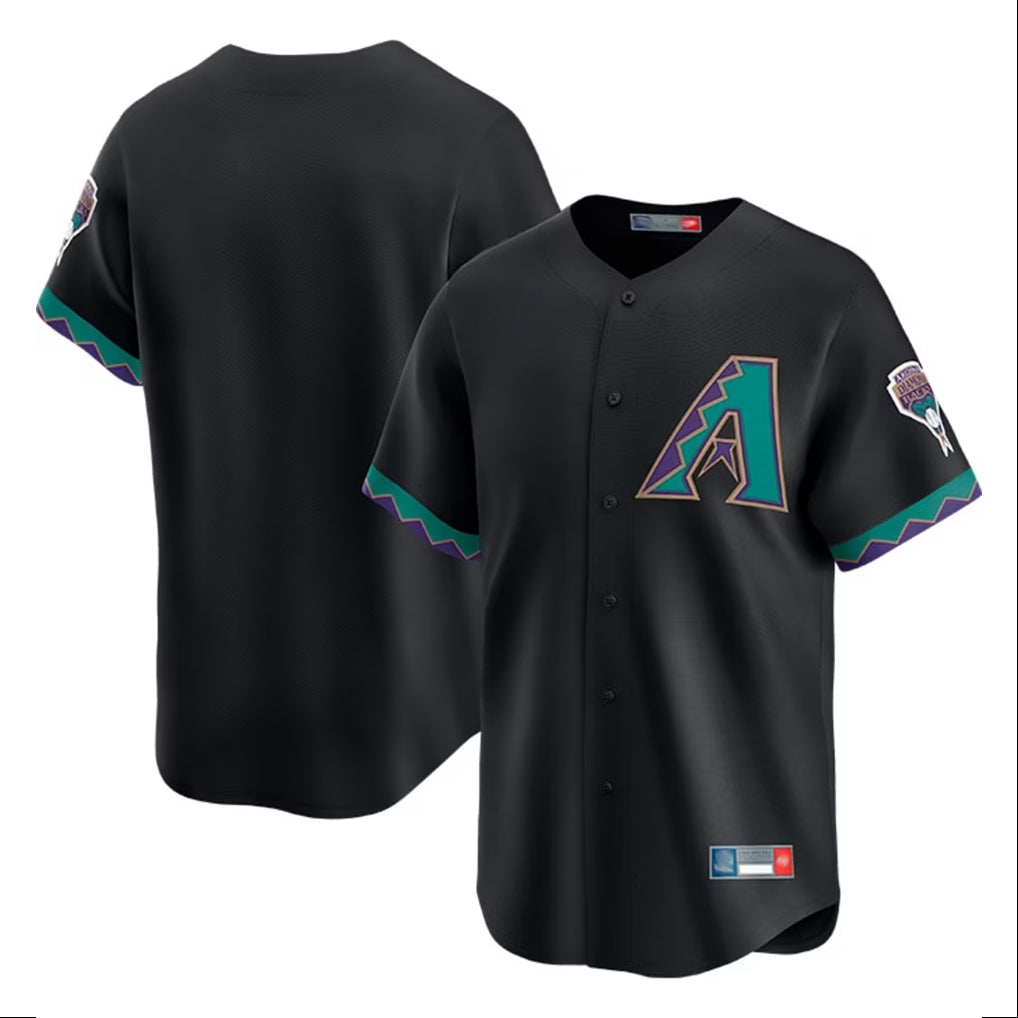 Arizona Diamondbacks Black AmberGomez Throwback Cooperstown Limited Home Blank Player Stitched Jerseys