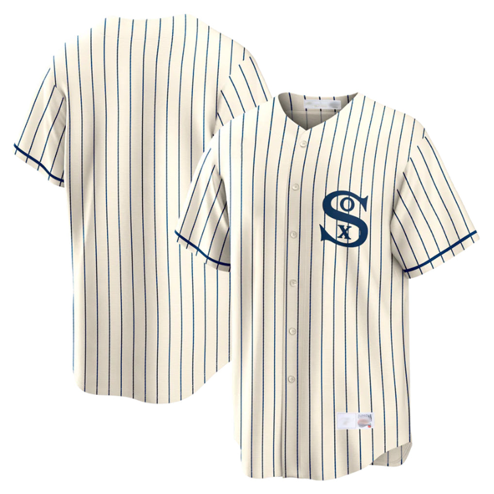 Chicago White Sox Blank Player Cream AmberGomez Cooperstown Collection Field of Dreams Home Stitched Jerseys