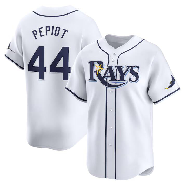 Tampa Bay Rays #44 Ryan Pepiot White AmberGomez Home Limited Stitched Jersey