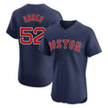 Boston Red Sox #52 Wilyer Abreu Player Navy AmberGomez Limited Elite Home Game Stitched Jerseys1