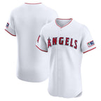Los Angeles Angels White AmberGomez Home Elite Patch Jersey