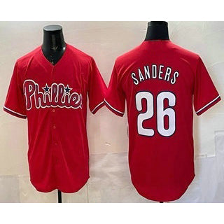 Philadelphia Phillies #26 Ben Sanders Red AmberGomez Cool Base Stitched Jersey