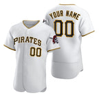 Custom Pittsburgh Pirates White AmberGomez 2020 Stitched Flex Base Jersey