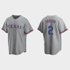 Texas Rangers #2 Marcus Semien Gray AmberGomez Cool Base Stitched Jersey
