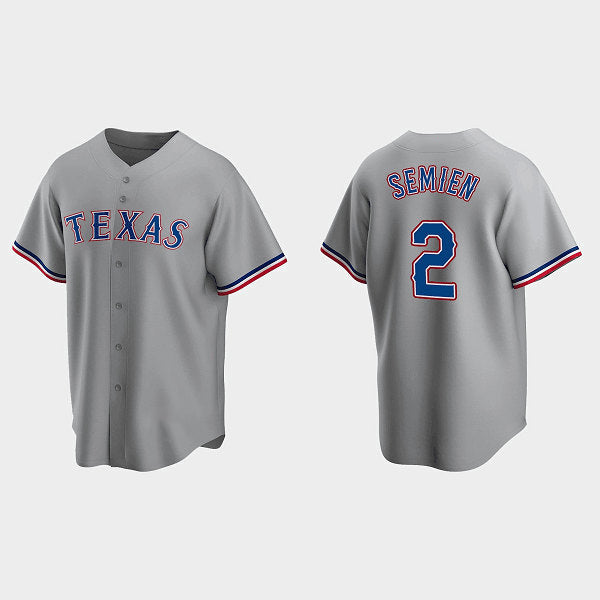 Texas Rangers #2 Marcus Semien Gray AmberGomez Cool Base Stitched Jersey