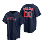 Custom Boston Red Sox Navy AmberGomez Stitched Cool Base Jersey